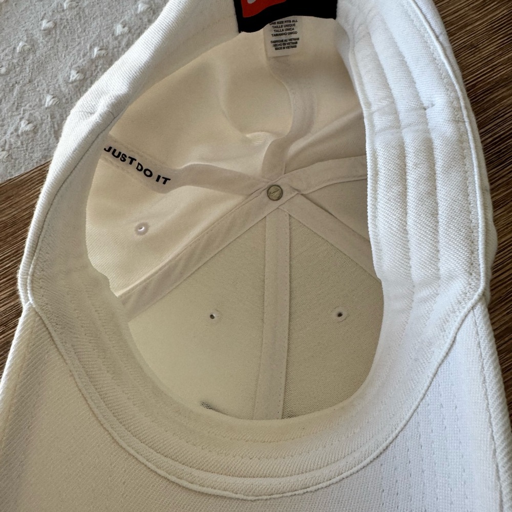 Nike Legacy91 Golf Hat White Black Swoosh Fitted Unisex Adult - Picture 4 of 5